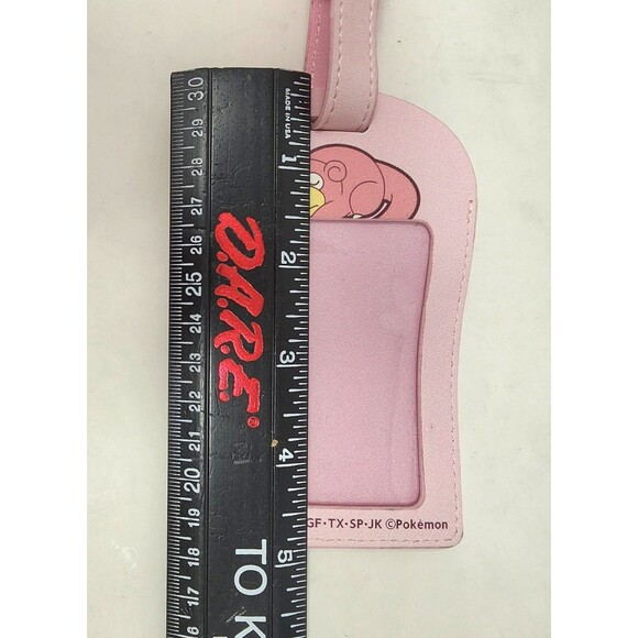 Pokemon Luggage Tag Slowpoke Pocket Monster #079 Pink Nintendo Travel - Picture 6 of 7